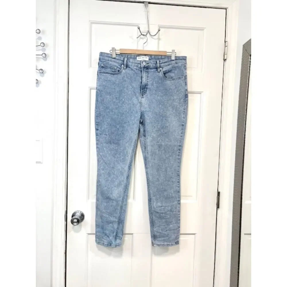 Marc New‎ York Jeans Womens Sz 10 Blue Acid Washed High Rise Skinny Stretch Y2K